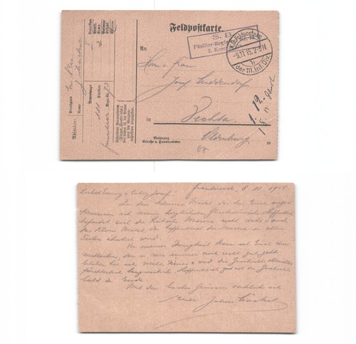 Feldpostkarte nach - (n290807),