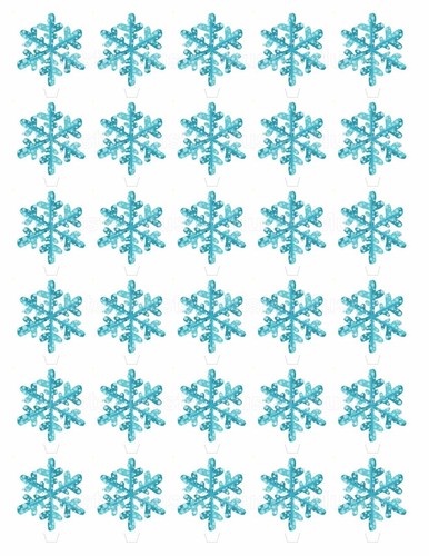 Schneeflocken tortenbild party - schneeflocken,