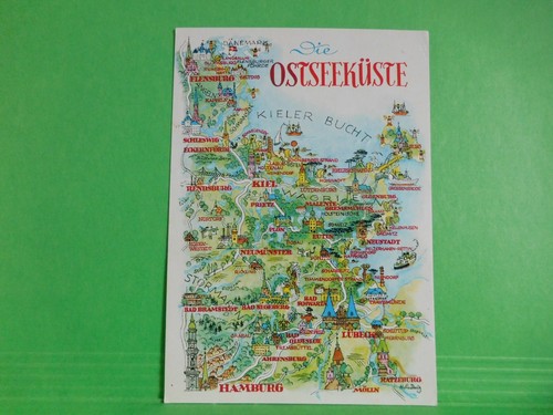 Ostseeküste kieler bucht - ak,