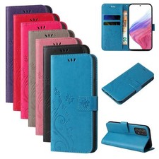 Handy Hülle für Samsung Xiaomi Motorola Apple Schutz Blumen Flip Cover Case Etui