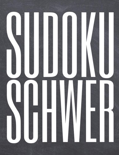 Sudoku schwer rätselheft - sudoku, schwer: