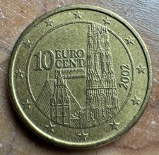 10-Euro Cent Österreich 2002