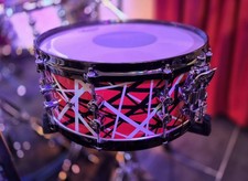 The “FrankenSnare”  World’s First Beech Drum in EVH Frankenstein Design 14x6"x 6
