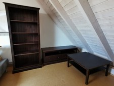 Wohnzimmergarnitur im Kolonialstil - Vollholz Kiefer braun