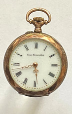 Union Horlogere - Taschenuhr Damen - 800er Silber / Meistermarke - Werk läuft