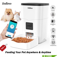 3L Futterautomat Automatischer Futterspender für Katze und Hund WLAN APP Time