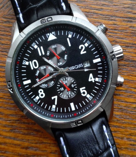 Herren armbanduhr marquis 43mm - herren-armbanduhr,