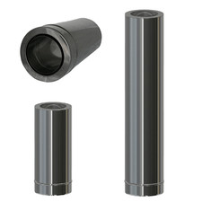 Edelstahlschornstein Schornstein Wanddurchführung doppelwandig DW Ø 80 - 200 mm 