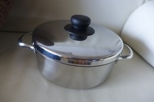 Edelstahl Kochtopf 3,4 Liter - 20 cm mit Deckel