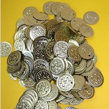 Münzen Gold Bastelmünzen, Bauchtanz Deko Basteln Perlen Metall 15mm 100g