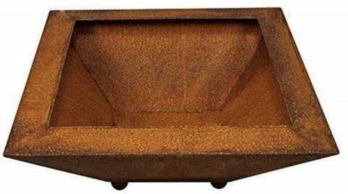 Rost pflanzschale quadratisch - rost,