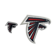 Atlanta Falcons Patch und Pin Bundle Aufnäher Anstecker Badge NFL Football USA