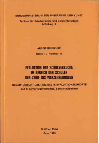 Evaluation der schulversuche - der,