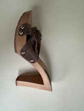 Scholl Pantoletten Mules Clocks Gr. 39, braun, NEU im Karton