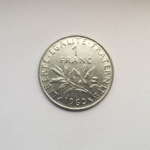 Franc münze aus - 1,