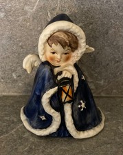 Goebel W. Germany Engel mit Laterne und blauem Mantel, Goebel Engel 1958 Rob 412