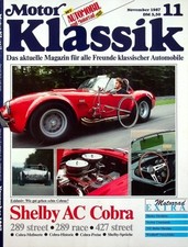 3) Motor Klassik 11/1987 -