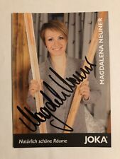 orig. Autogrammkarte Biathlon Magdalena Neuner