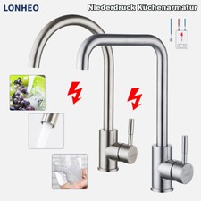 Edelstahl Niederdruck Küchenarmatur Küche Wasserhahn Einhand Spültischarmatur 