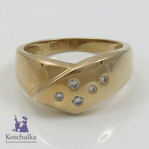 Designer 585er gelbgold ring - 585er,