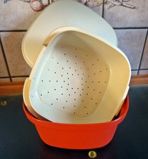 Tupperware Siebservierer 3-teilig mit Deckel