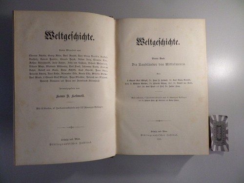 Weltgeschichte vierter band - -,