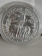 2003 Zambia Afrika 5000 Kwacha Silber 1 oz African, Wildlife , Elephant,Somalia