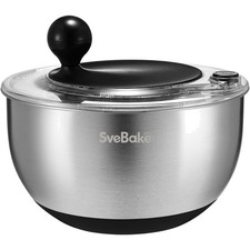 5L Salatschleuder Edelstahl