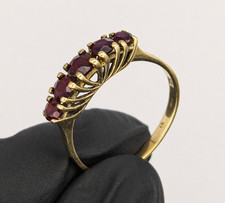 333 gold ring - 333, granat