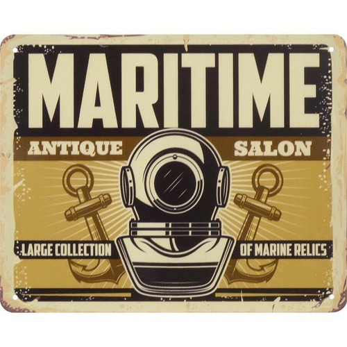 Blechschild maritime tauchen - blechschild,