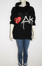 ARLETTE KABALLO ⭐ edler Pullover Pulli oversized Look Vintage Style Schwarz 40