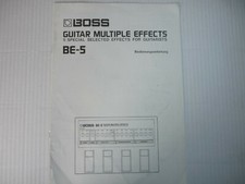 Boss Gitarren Effektgerät BE5 Bedienungsanleitung in deutsch