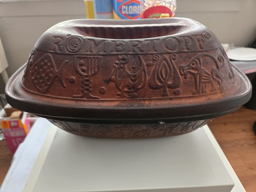 Seasoned romertopf terra cotta - seasoned,