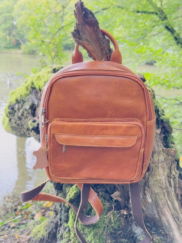 Damen rucksack echtleder - rucksack, braun