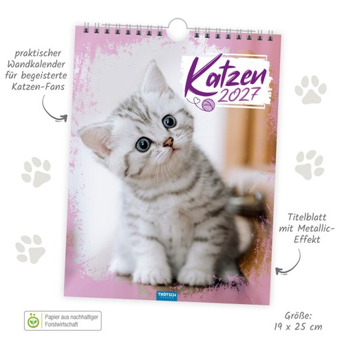 Kalender 2027 katzen - katzen, kinder