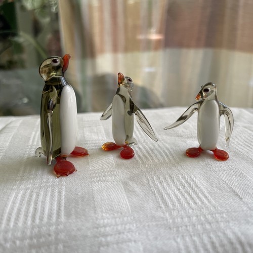 Glasfiguren lauscha pinguin - ,