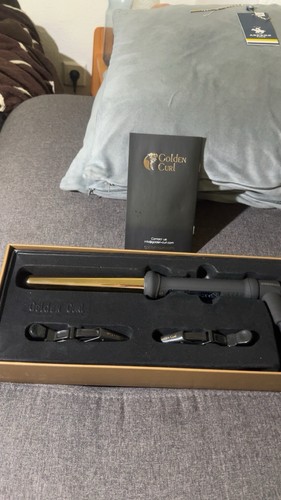 Golden curl lockenstab schwarz - golden,