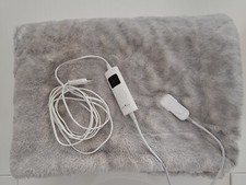 MONT CHALET Premium Fellimitat-Heizdecke Timer, waschbar ca.130x180cm