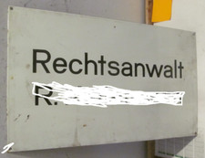 altes email Schild Emailschild