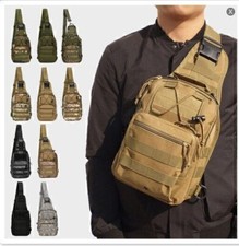 Taktische Umhängetasche Schultertasche Tasche Brusttasche Wandern Rucksack Sport