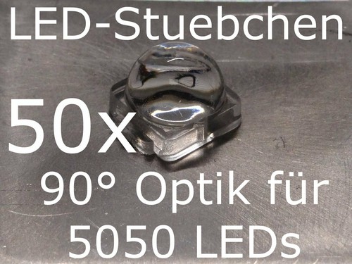 50x led linse optik für - led, 90°