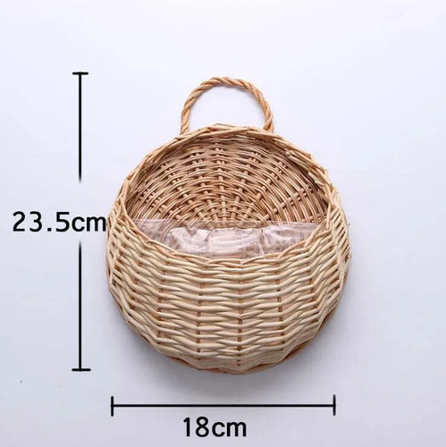 Boho pflanzenhänger rattan - pflanzenhänger,