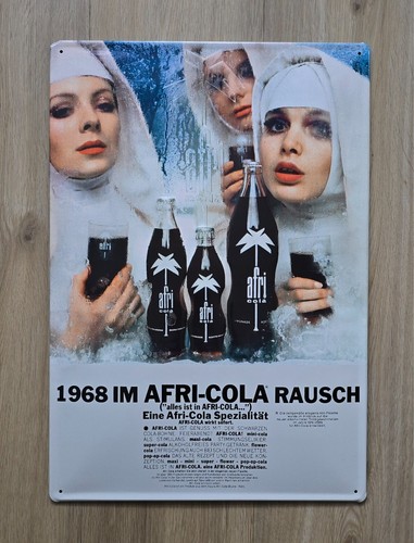 Afri cola blechschild 1968 - blechschild, "1968