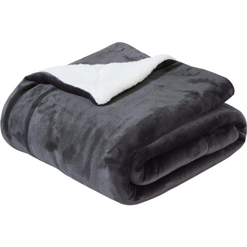 Sherpa decke dunkelgrau - decke, 150