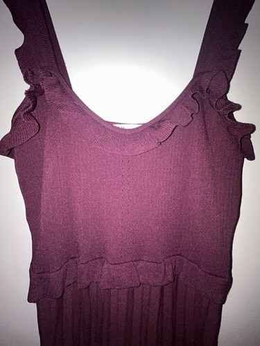 Kleid brombeere faltenrock - brombeere,