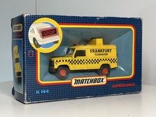 Matchbox Superkings K-144 Land Rover 110 Flughafen Frankfurt FOLLOW ME OVP 