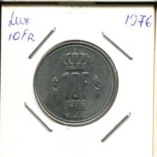 10 FRANCS 1976 LUXEMBURG