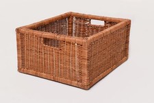 Attraktiver VIVANNO Regalkorb Schrankkorb Korb aus Rattan, 40cm, braun
