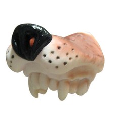 Nase Hund mit Zähnen