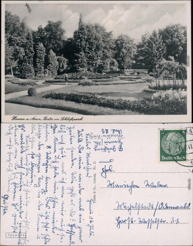 Ansichtskarte hanau - ansichtskarte,